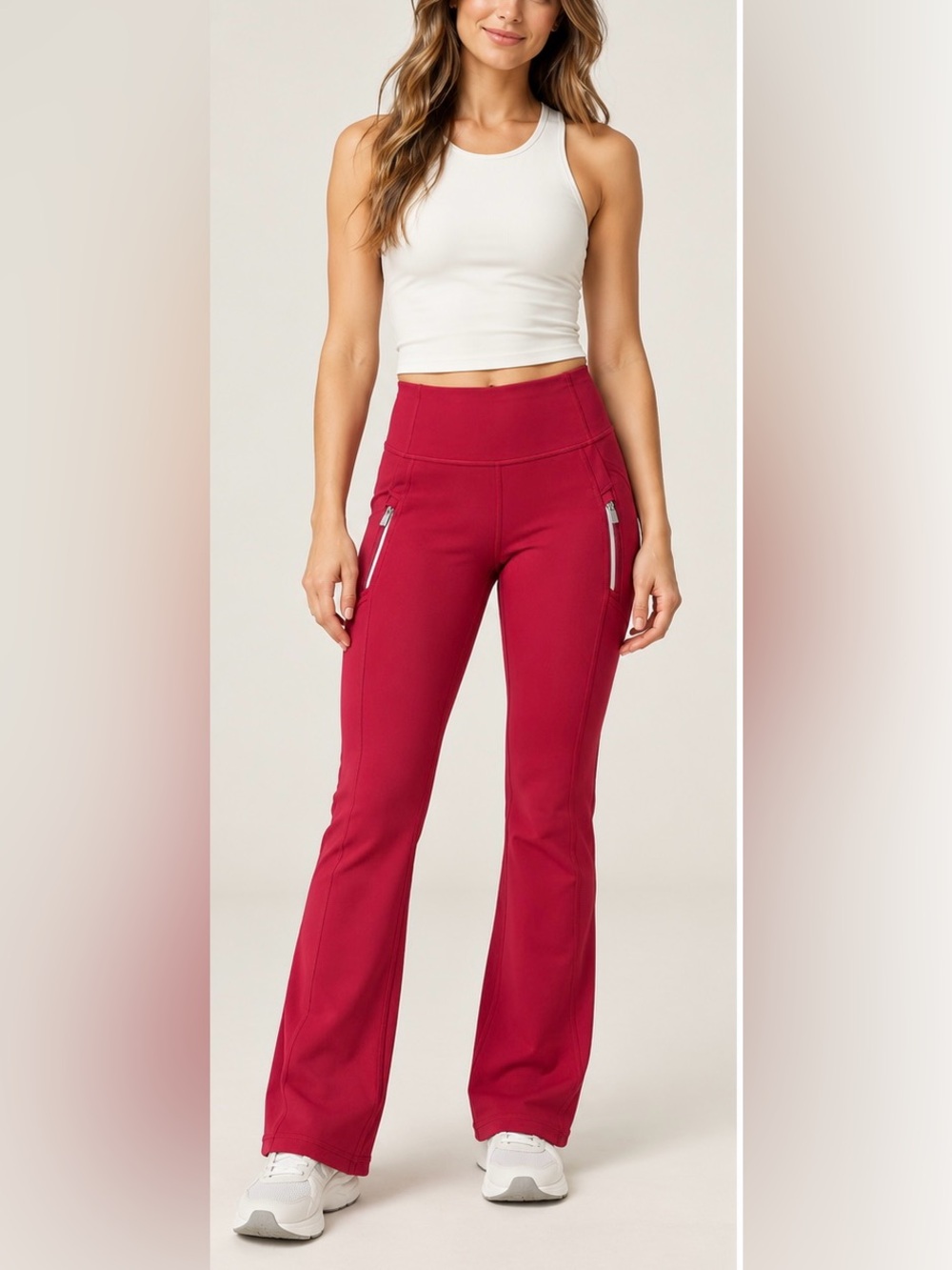 Athleta Rainier Bootcut Pant XS Red Fleece Lined Cold Weather Pants